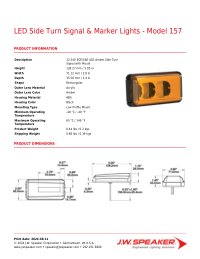 Product Spec Sheet